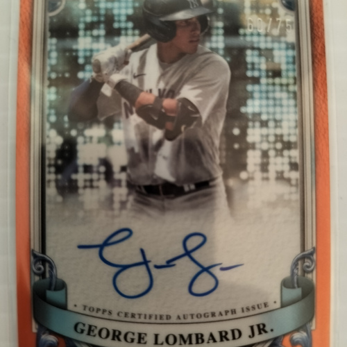 2024 Topps Bowman Sterling George Lombard jr RC Rookie Auto /75